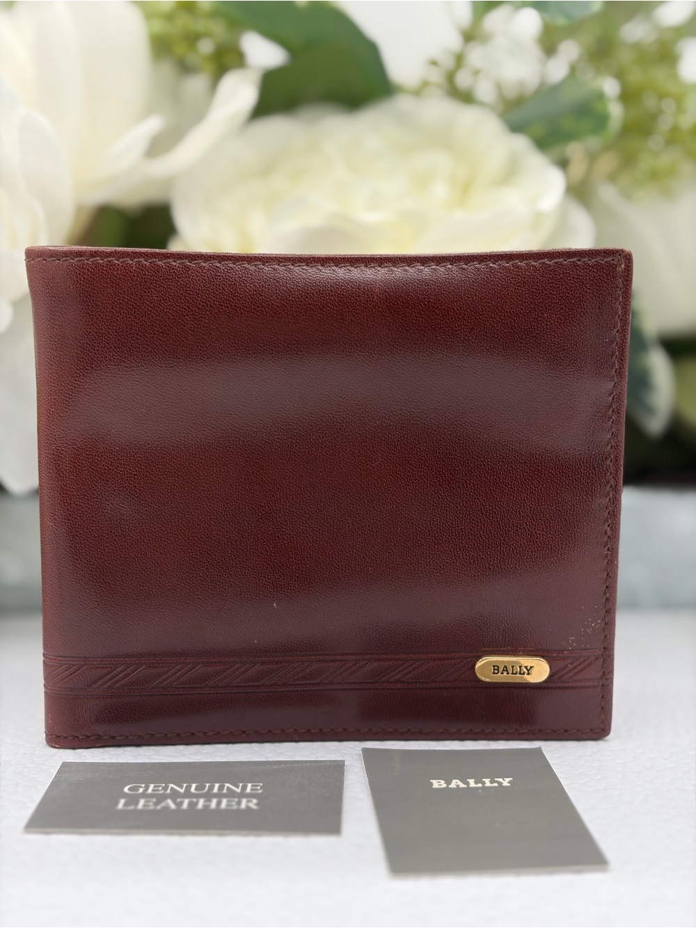 Vintage Bally Burgundy Leather Bifold Wallet✨✨